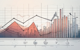 A rising graph or chart