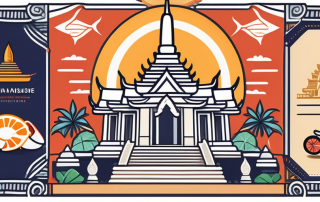 A travel insurance card with a thai flag design
