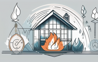 A house being protected by a transparent shield