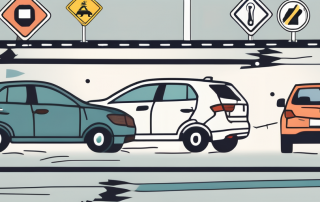 A car equipped with various safety features like airbags