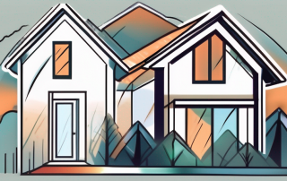 A house being protected by a transparent shield