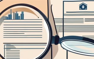 A magnifying glass hovering over several insurance policy papers