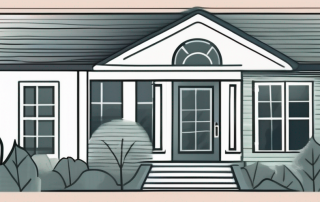 A house with a protective shield around it