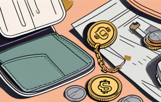 A wallet with coins and bills spilling out