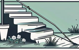 A private property with a slippery icy path