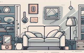 A home filled with various household items like furniture