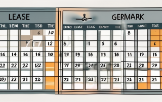 A set of keys on top of a calendar