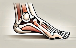 A human ankle joint showing signs of arthritis