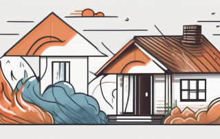 A house being protected from various natural elements such as fire