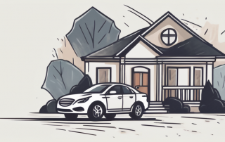 A shield protecting a house