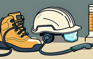 Various safety equipment like helmets
