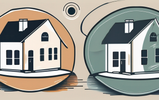 A protective shield symbolizing haftpflichtversicherung (liability insurance) and a house symbolizing familienversicherung (family insurance)