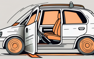 A car with an open door