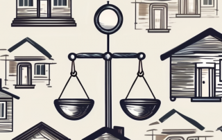 Two symbols representing home insurance (like a house) and legal protection (like a gavel or scales of justice) intertwined or combined together