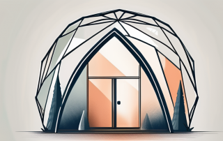 A home being shielded by a protective dome