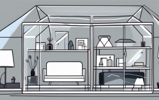 A home filled with various household items (like furniture