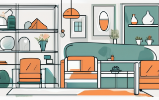 A home with visible domestic objects like furniture