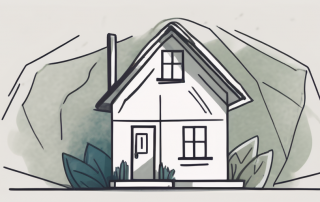 A house with a protective shield around it