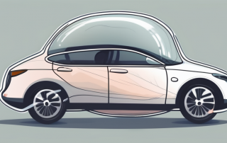 A car with a protective bubble around it