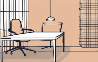 A safety net under a desk and chair