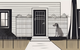 Two neighboring houses with a tall