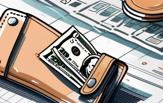 A wallet with money next to an insurance policy document