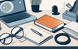 A student's desk with textbooks
