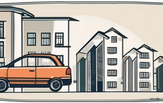 A brake pedal with a house or apartment building motif on it