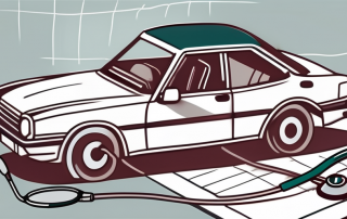 An insurance policy document next to a car with a stethoscope