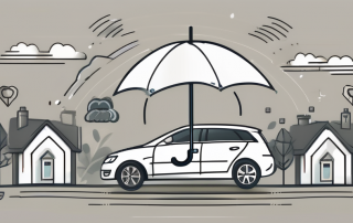 A protective umbrella symbolizing insurance coverage