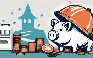 A broken piggy bank with coins spilling out