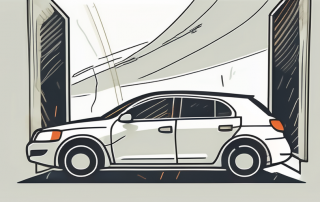 A car with an open door