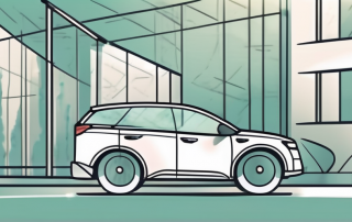A car with a protective shield around it
