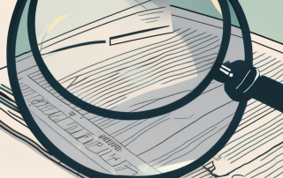 A life insurance policy document with a magnifying glass hovering over it