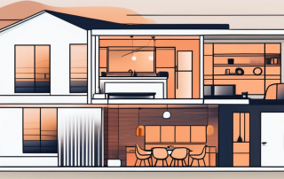 A home with visible interior items like furniture