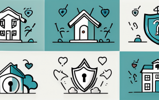 Seven symbolic icons each representing a different aspect of risk life insurance