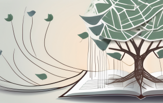 A safety net under a symbolic life tree with insurance policy documents as leaves