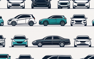 Autoversicherungsvergleich mit verschiedenen Automodellen, die unterschiedliche Stil- und Farboptionen zeigen, um die Vorteile und Anpassungsmoeglichkeiten in der Abdeckung zu symbolisieren.