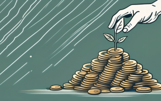 A sturdy foundation made of coins and banknotes