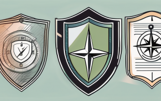 Three symbolic elements representing financial security