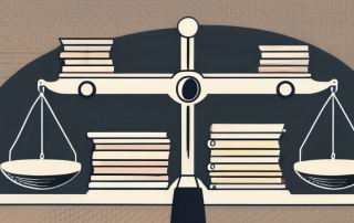 Various insurance policy documents on a balance scale
