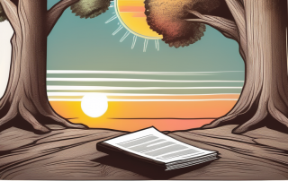 A life insurance policy document resting on a sturdy oak tree