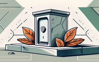 A sturdy safe box embedded in a foundation stone