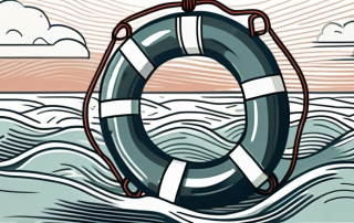A lifebuoy floating in the sea