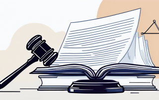 Rechtliche Dokumente und Richterhammer symbolisieren Sicherheit durch Rechtschutzversicherung, vor beruhigendem Hintergrund fuer Stabilitaet und kluge Finanzplanung.