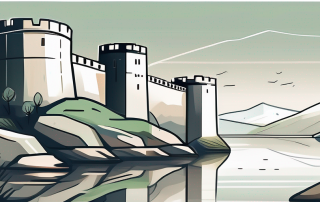 A serene landscape with a solid