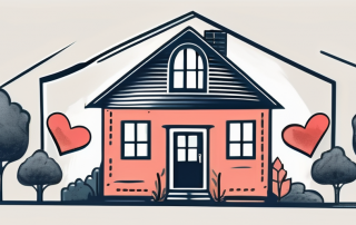 A protective shield encompassing symbols of a house