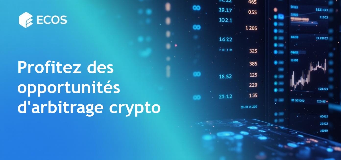 Infographie détaillée montrant les différences de prix des cryptomonnaies entre divers échanges, illustrant les opportunités d'arbitrage et les écarts d'échange.
