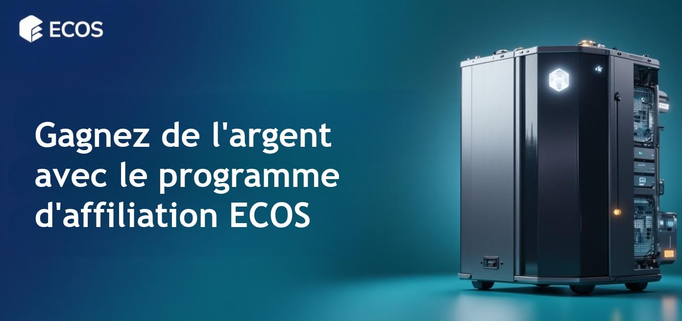 Programme d'affiliation ECOS pour des revenus passifs en minage dans le cloud