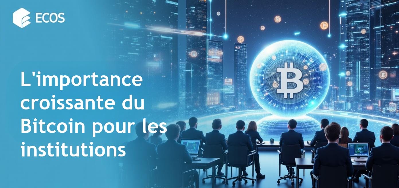 Un groupe diversifié d'investisseurs institutionnels analysant les tendances du Bitcoin et des ETF dans un cadre financier moderne.